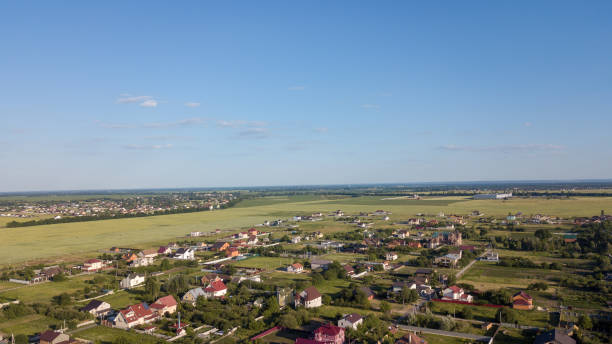 istock aerial view over private cottage 972001420
