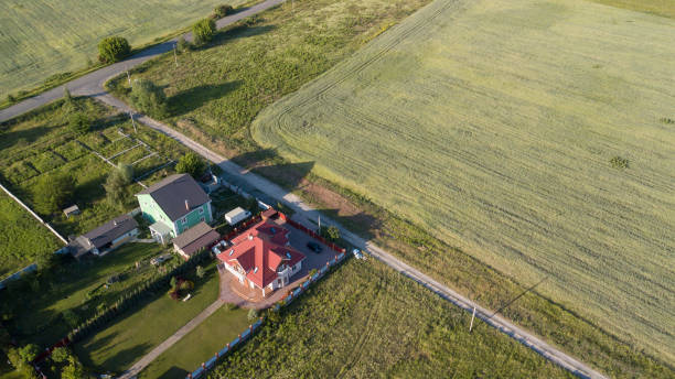 istock aerial view over private cottage 972001440