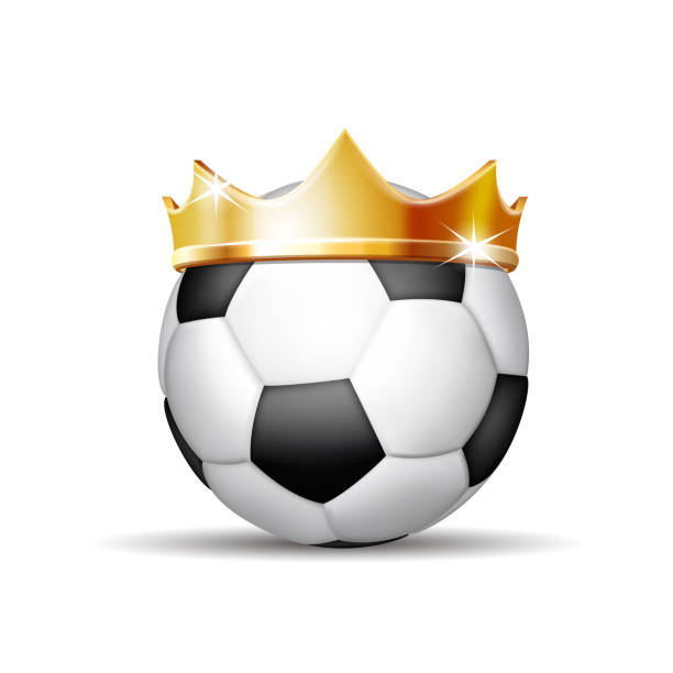 istock Soccer Ball in Golden Royal Crown 972007366