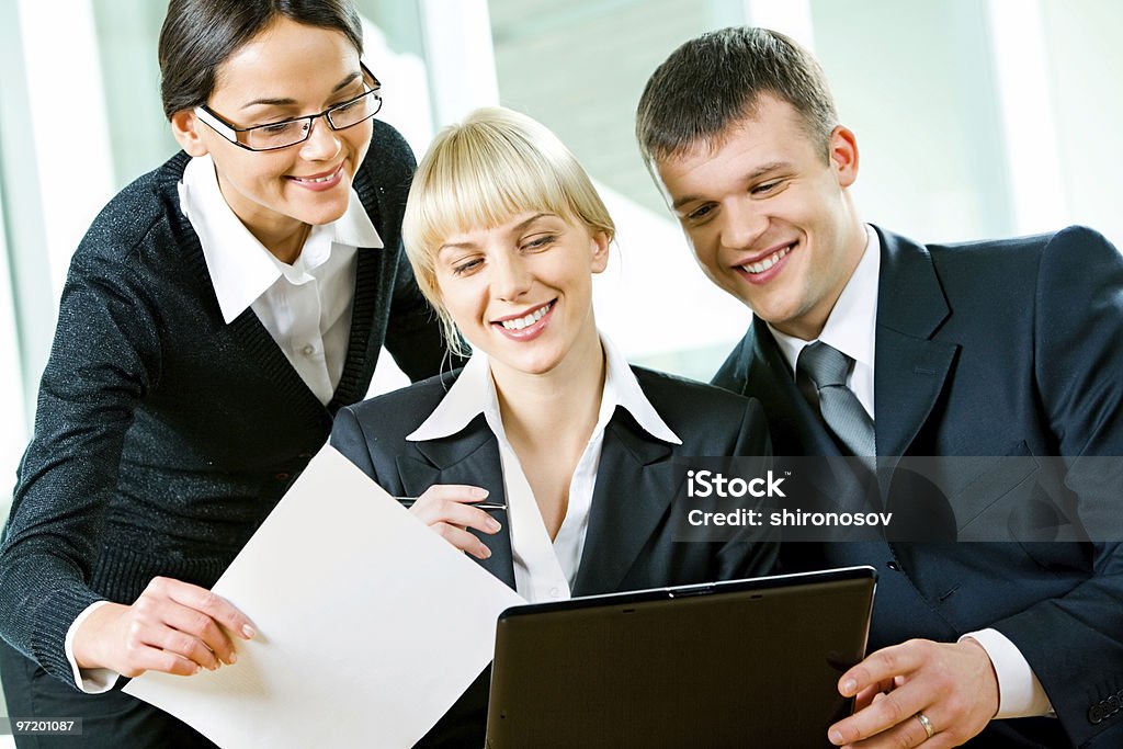 Tre persone - Foto stock royalty-free di Abbigliamento da lavoro