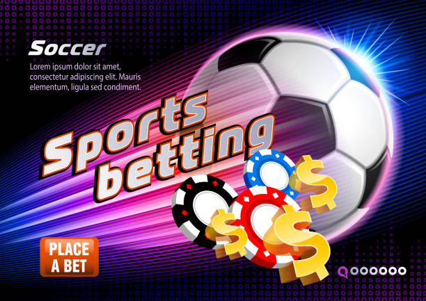 Sports betting soccer Sports betting cosser volleyball betting bonus stock illustrations