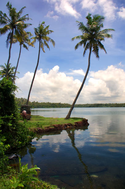 shot at varkala paravur lake  kapil beach