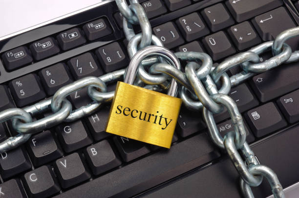 istock padlock with chain on computer keyboard as symbol for security and protection in internet 972017258
