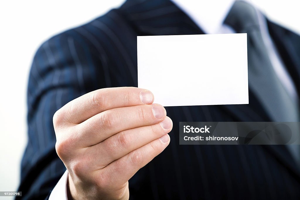 Vuoto business card - Foto stock royalty-free di Abbigliamento formale