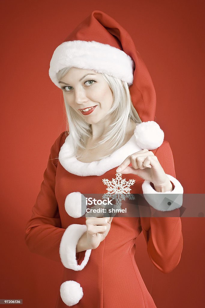 Beauté fille de Noël - Photo de Adulte libre de droits