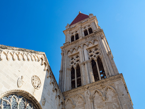 Bell tower of Trogir a city on the croatian seaside