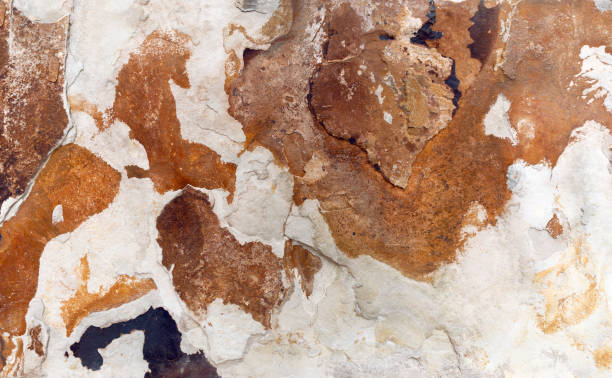 istock Texture of a beige and brown stone slab 972066998