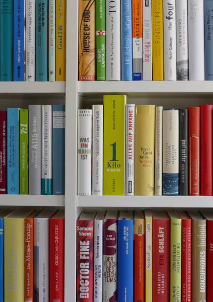 istock Bookshelf with many books 972071134