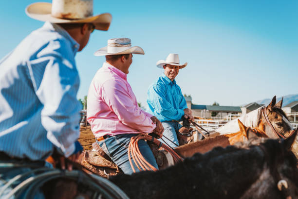 istock Relaxation after calf roping on ranch in USA 972079992