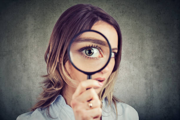 990+ Staring Through Magnifying Glasses Stock Photos, Pictures &  Royalty-Free Images - iStock