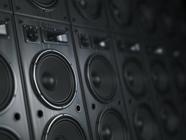 istock Multimedia  acoustic sound speaker system. Music  concept background. 972089264