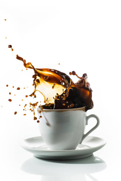 istock cup of coffee with a splash 972092638