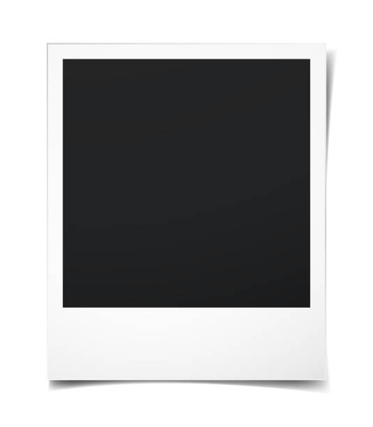 ramka na zdjęcia z cieniem - polaroid frame obrazy stock illustrations