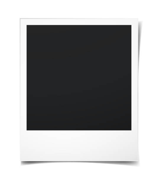 фоторамка с тенью - мгновенная печать stock illustrations