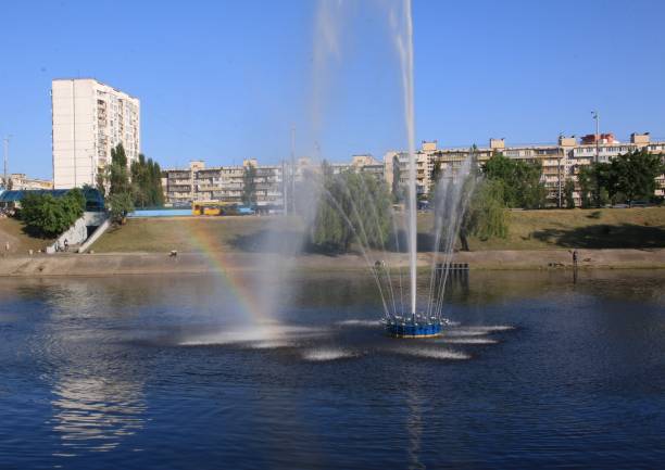 istock The fontain in the lake 972112220