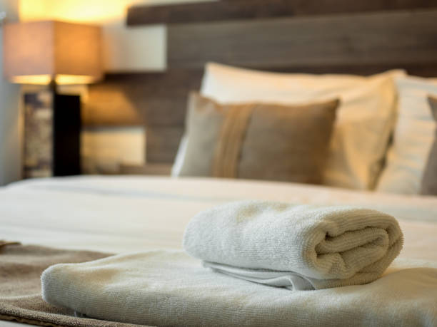 istock Empty bed in luxury and natural bedroom 972126840