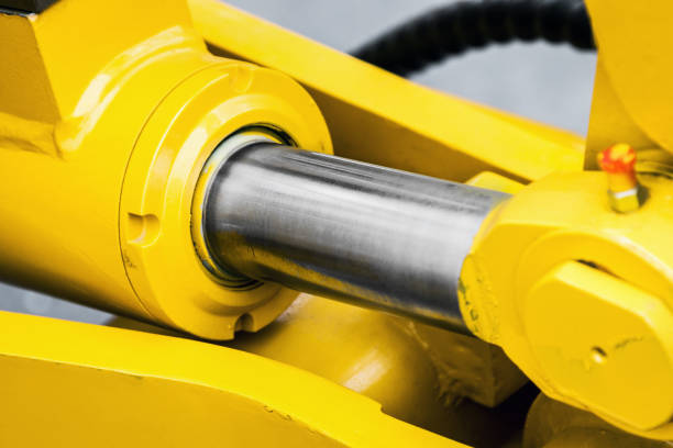 istock Hydraulic piston system for tractors, bulldozers, excavators 972134576