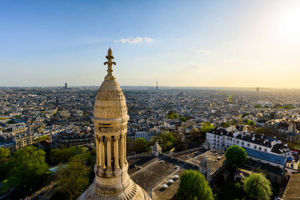 istock Panoramic view of Paris from the viewpoint 972148114