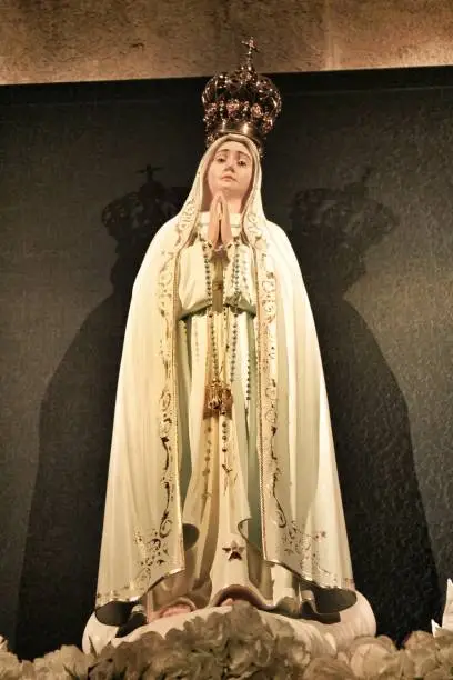 Photo of Fatima Virgin in Lisbon church