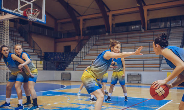 istock Girls basketball game 972161398