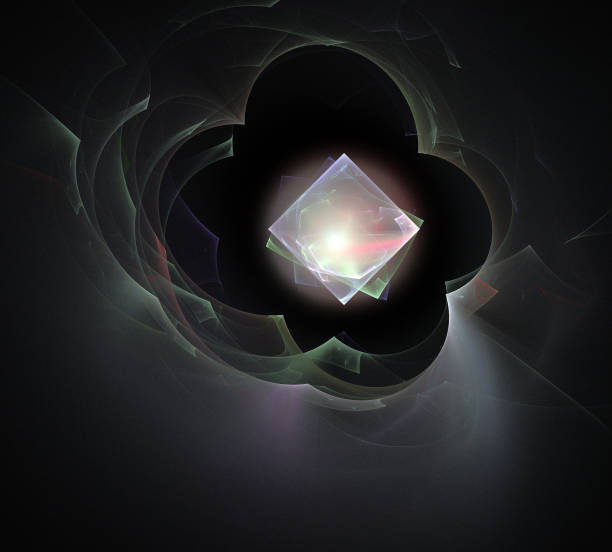 istock image of one Digital Fractal on Black Color 972162194