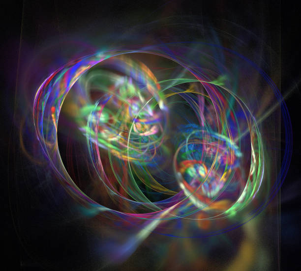 istock image of one Digital Fractal on Black Color 972162226