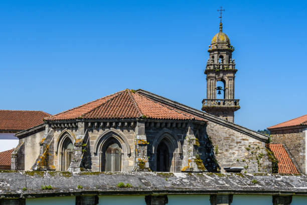San Domingos Church in Bonaval Park in Santiago de Compostela, Spain stock photo