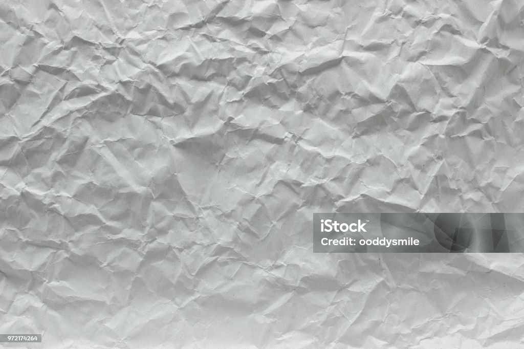 Texture Crease Of White Paper For Template Wallpaper Wrinkle Of Gray Paper  Crumpled Background Stock Photo - Download Image Now - iStock