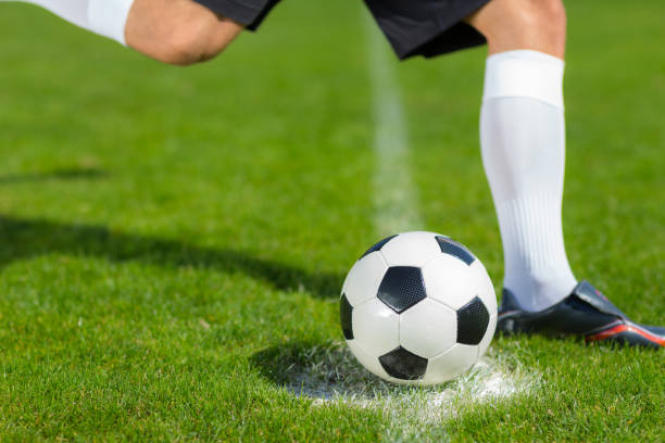 istock closeup soccer game kick off ball 972181930