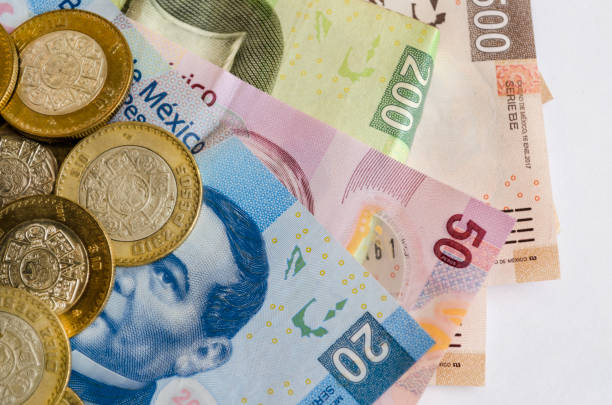 Mexican Money Mexican bills mexican currency stock pictures, royalty-free photos & images
