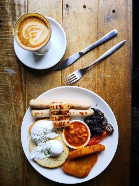 istock Top view of Fried Breakfast 972197648