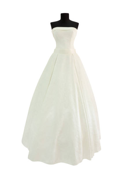 robe blanche pour mariage - robe de mariée photos et images de collection