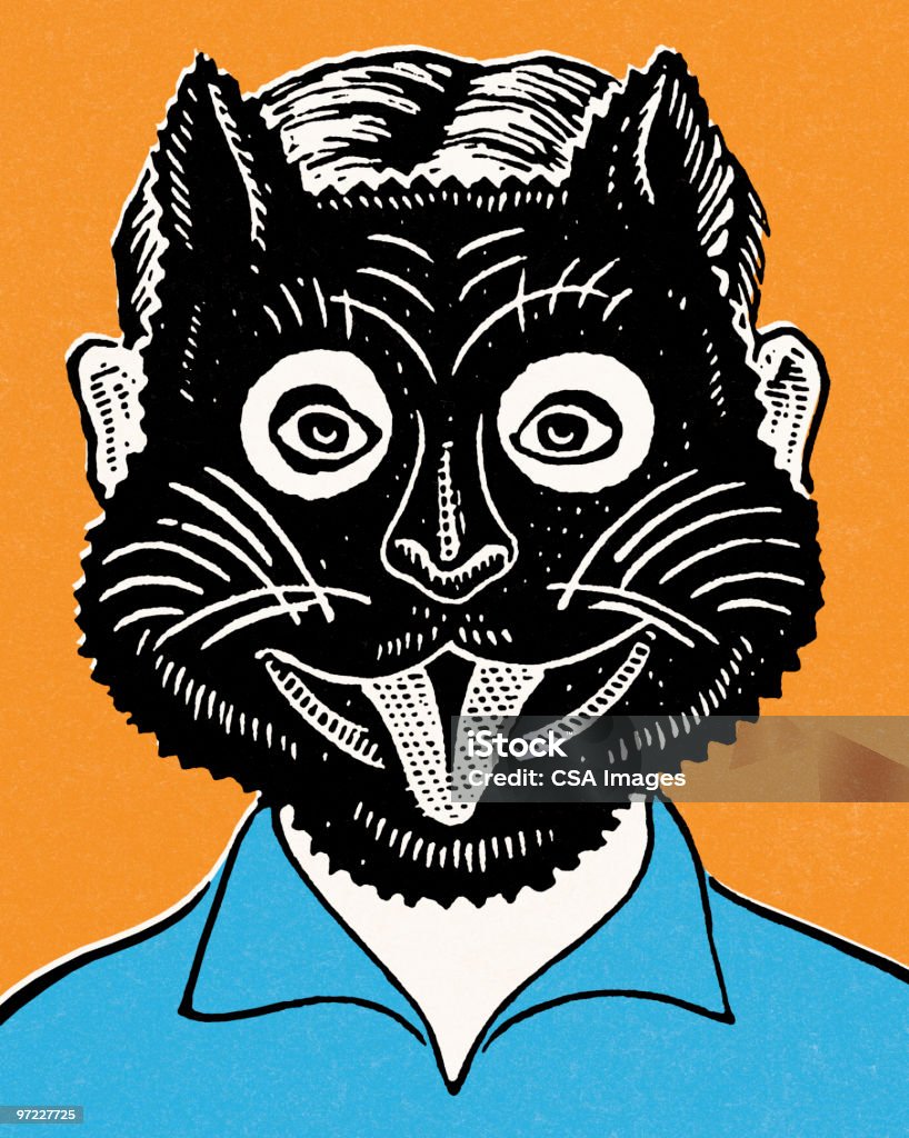 Kot Maska - Zbiór ilustracji royalty-free (Kot domowy)