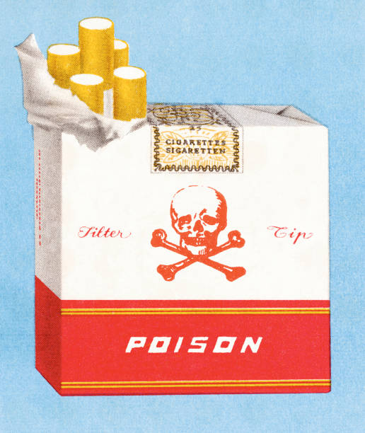 zigaretten sind poison - cigarette pack stock-grafiken, -clipart, -cartoons und -symbole