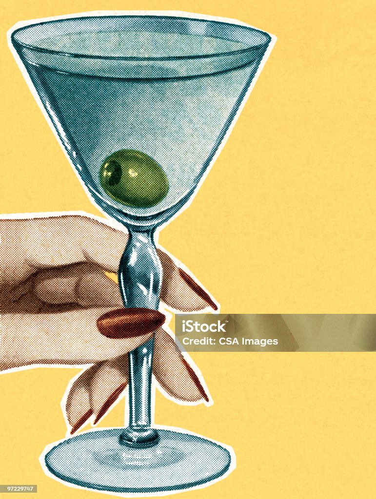 Des Cocktails - Illustration de Martini dry libre de droits
