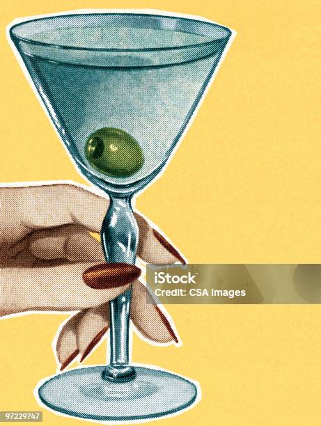 Des Cocktails Vecteurs libres de droits et plus d'images vectorielles de Martini dry - Martini dry, Illustration, Cocktail - Alcool