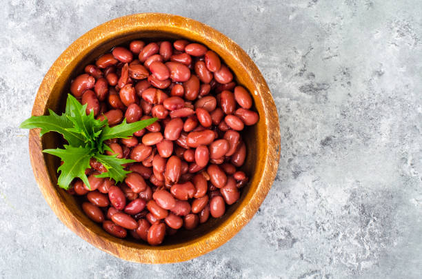 istock Vegetarian menu. Dishes from red beans 972318262