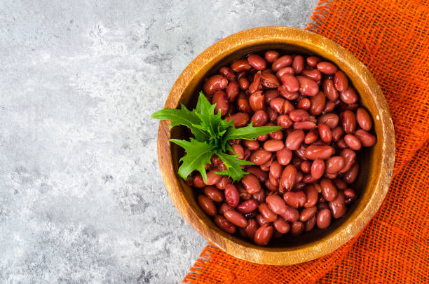istock Vegetarian menu. Dishes from red beans 972318316