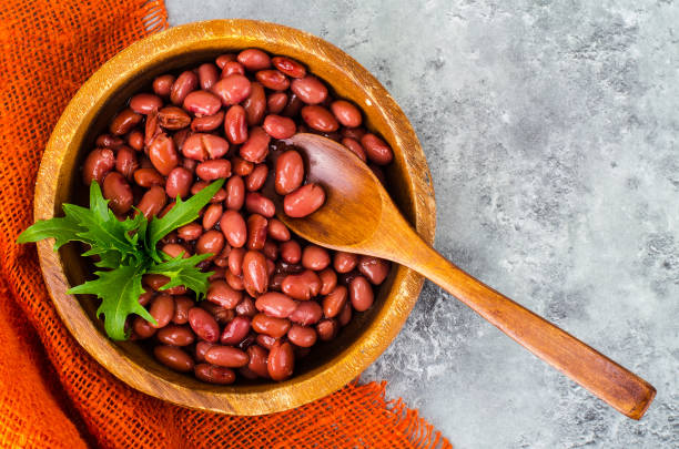 istock Vegetarian menu. Dishes from red beans 972318446