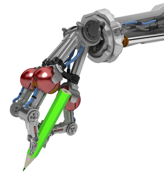 istock Robotic Arm Three Fingers, Pencil 972346584