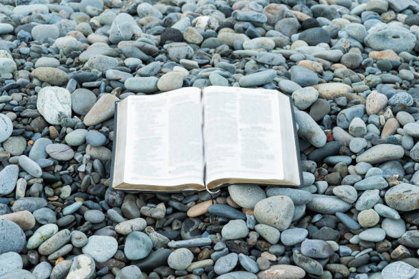 istock Bible and stones. 972349894