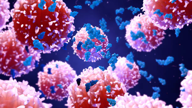 istock Lymphocytes , t cells or cancer cells 972355096