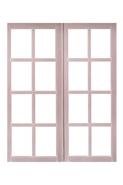 istock White wood window frame isolated on white background 972358952