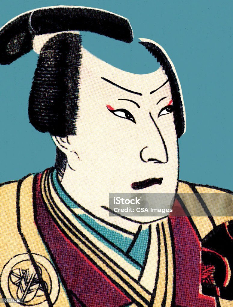 Samurai - Royalty-free Descontente Ilustração de stock