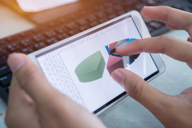 istock Businesswoman hands using data graph report in smartphone for checking analyze marketing financials. Concept of Business Annual Report. 972362538