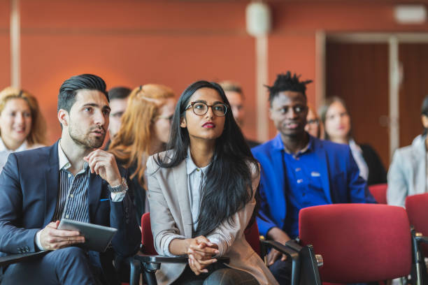 istock Business people attending a presentation 972372234