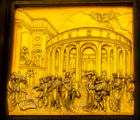 José Ghiberti paraíso puerta de bronce Baptisterio Catedral Catedral Florencia photo