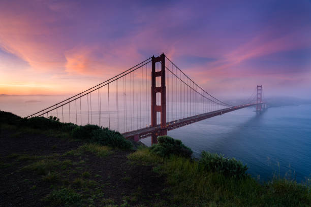 istock Golden Gate bridge during sunrise from Battery Spencer 972397968
