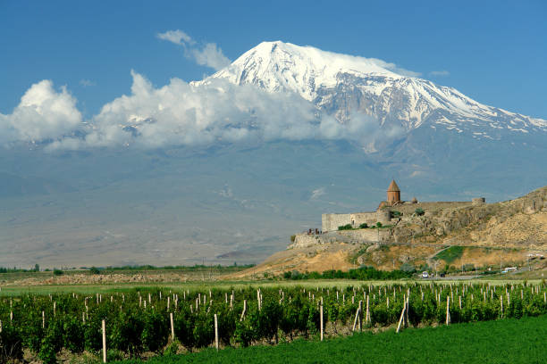 istock Monastery Khor Virap, Mount Ararat, Armenia 972407608