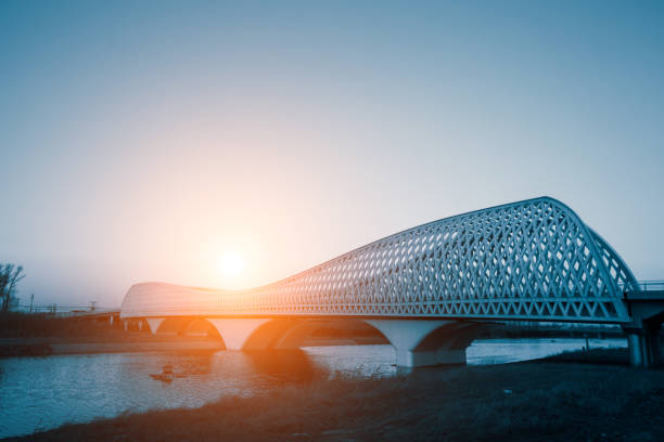 istock The sunset of modern bridge 972420326